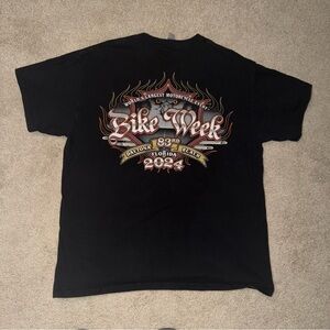 NWOT Daytona Beach Bike Week '24 Tee - Motorcycle Event T-Shirt New w/o Tags